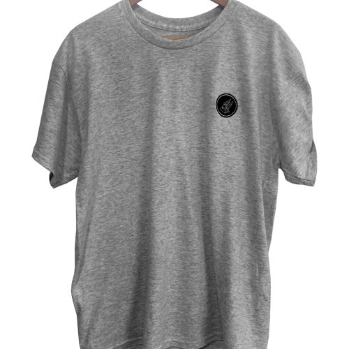Pyramid Scheme Embroidered Tee - Ash